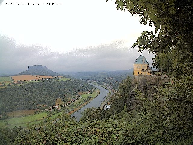 Archiv Foto Webcam Festung Königstein - Friedrichsburg
