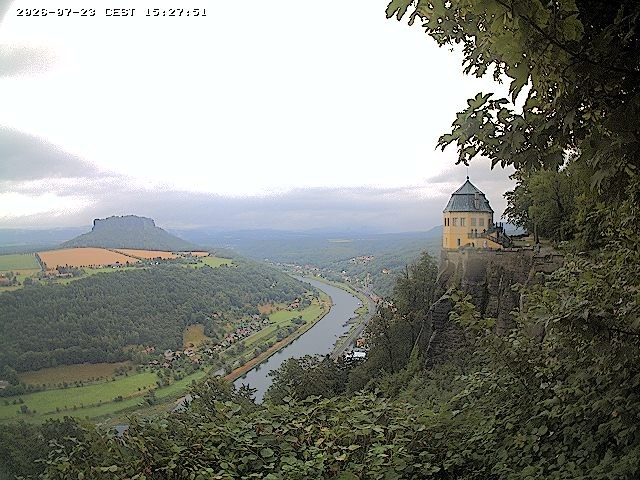 Archiv Foto Webcam Festung Königstein - Friedrichsburg