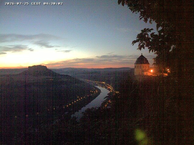 Archiv Foto Webcam Festung Königstein - Friedrichsburg