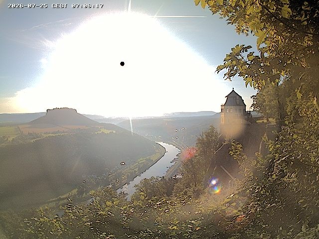 Archiv Foto Webcam Festung Königstein - Friedrichsburg