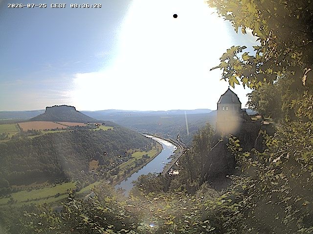 Archiv Foto Webcam Festung Königstein - Friedrichsburg