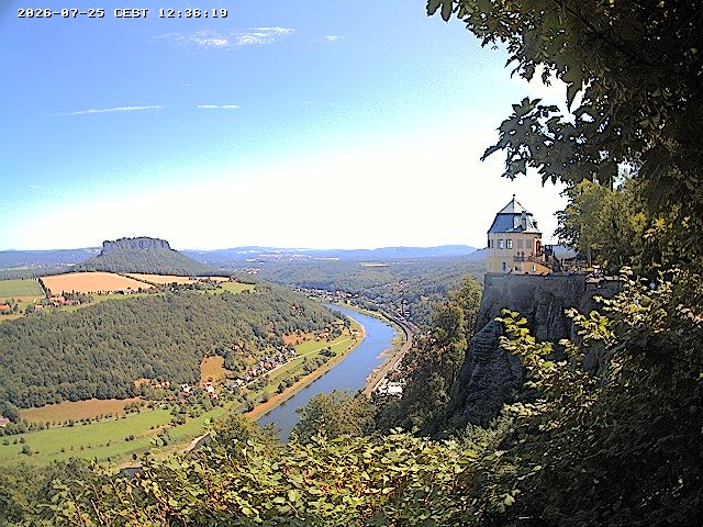 Archiv Foto Webcam Festung Königstein - Friedrichsburg