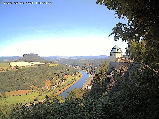 Archiv Foto Webcam Festung Königstein - Friedrichsburg