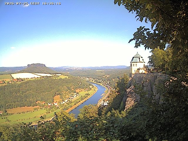 Archiv Foto Webcam Festung Königstein - Friedrichsburg