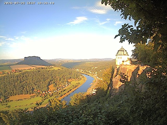 Archiv Foto Webcam Festung Königstein - Friedrichsburg