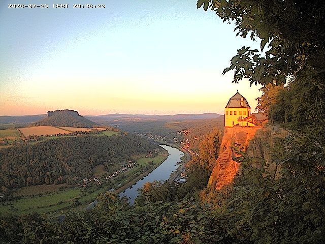 Archiv Foto Webcam Festung Königstein - Friedrichsburg
