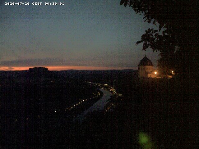 Archiv Foto Webcam Festung Königstein - Friedrichsburg