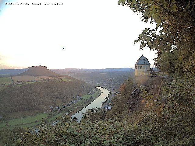 Archiv Foto Webcam Festung Königstein - Friedrichsburg
