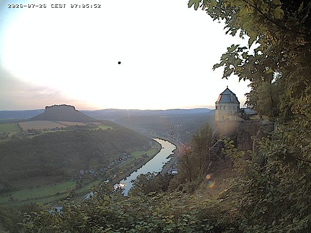 Archiv Foto Webcam Festung Königstein - Friedrichsburg