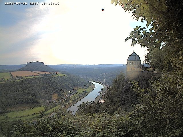 Archiv Foto Webcam Festung Königstein - Friedrichsburg