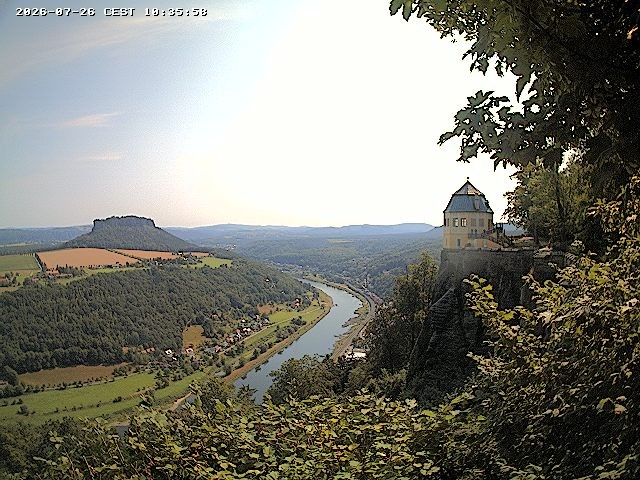 Archiv Foto Webcam Festung Königstein - Friedrichsburg