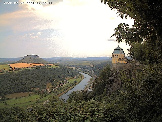 Archiv Foto Webcam Festung Königstein - Friedrichsburg