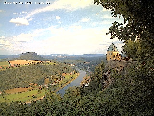 Archiv Foto Webcam Festung Königstein - Friedrichsburg
