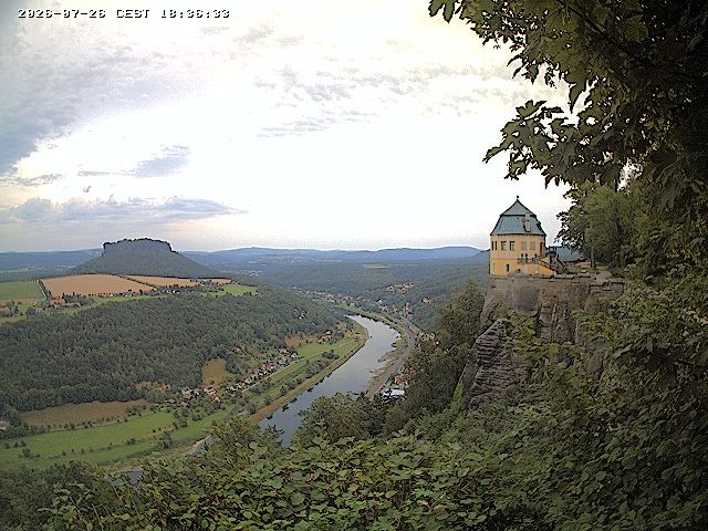 Archiv Foto Webcam Festung Königstein - Friedrichsburg