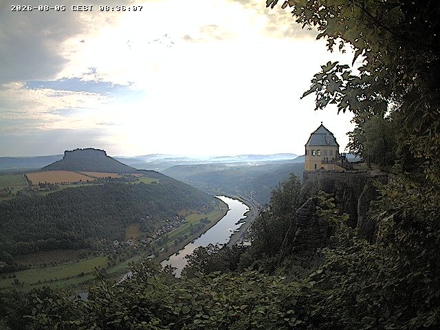 Archiv Foto Webcam Festung Königstein - Friedrichsburg