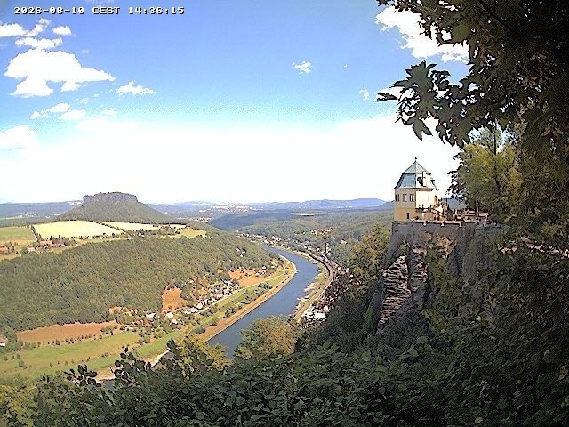 Archiv Foto Webcam Festung Königstein - Friedrichsburg