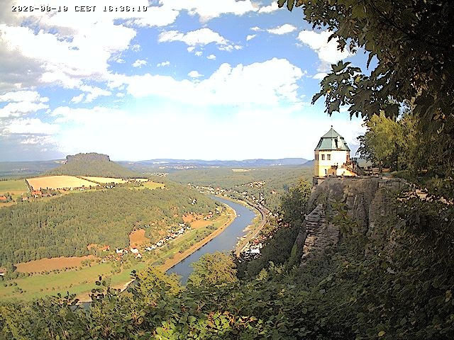 Archiv Foto Webcam Festung Königstein - Friedrichsburg