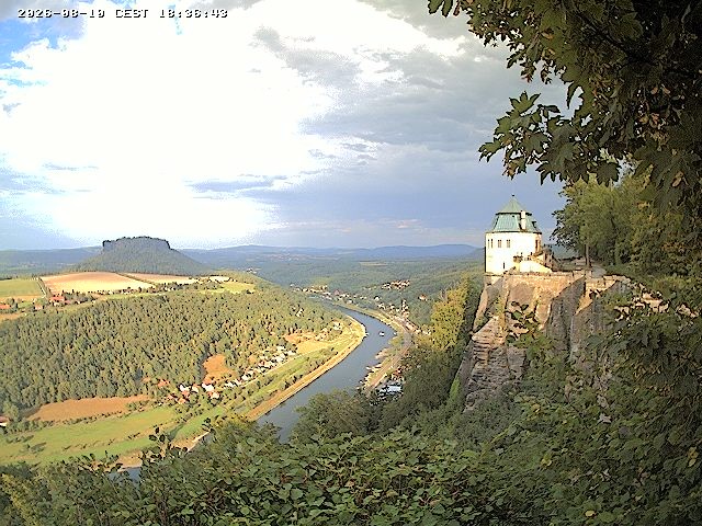 Archiv Foto Webcam Festung Königstein - Friedrichsburg