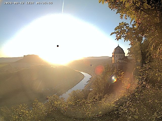 Archiv Foto Webcam Festung Königstein - Friedrichsburg