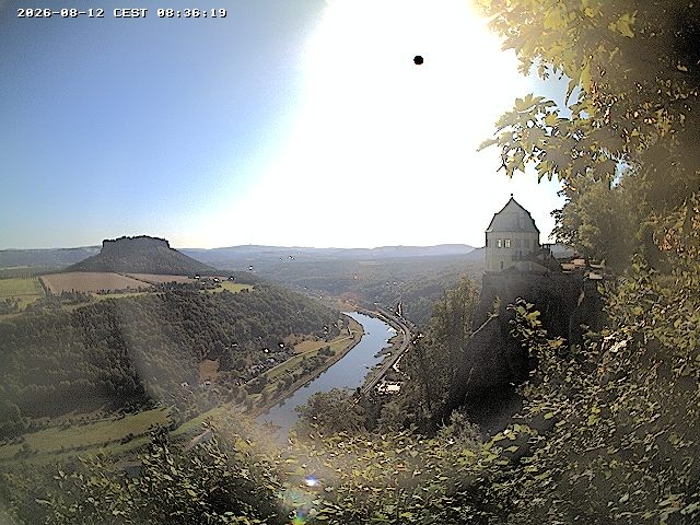 Archiv Foto Webcam Festung Königstein - Friedrichsburg