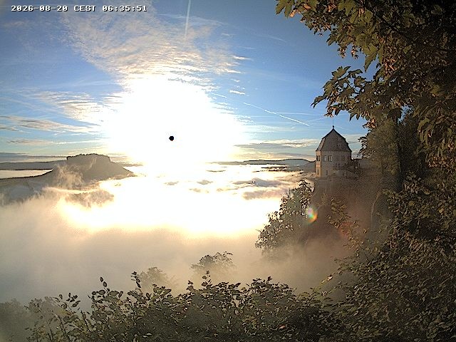 Archiv Foto Webcam Festung Königstein - Friedrichsburg