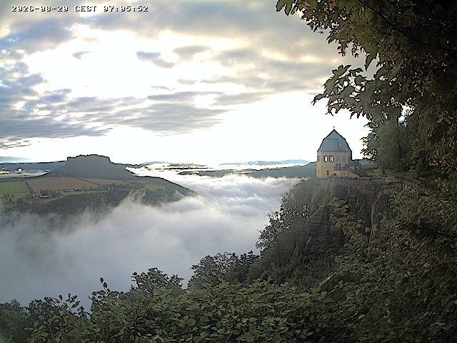 Archiv Foto Webcam Festung Königstein - Friedrichsburg