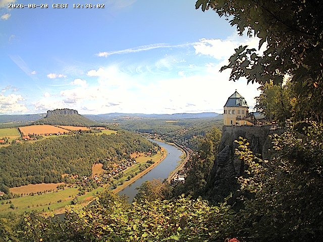 Archiv Foto Webcam Festung Königstein - Friedrichsburg