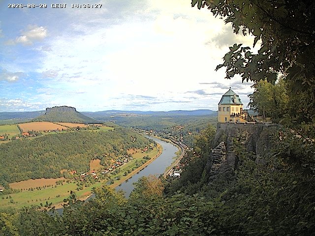 Archiv Foto Webcam Festung Königstein - Friedrichsburg