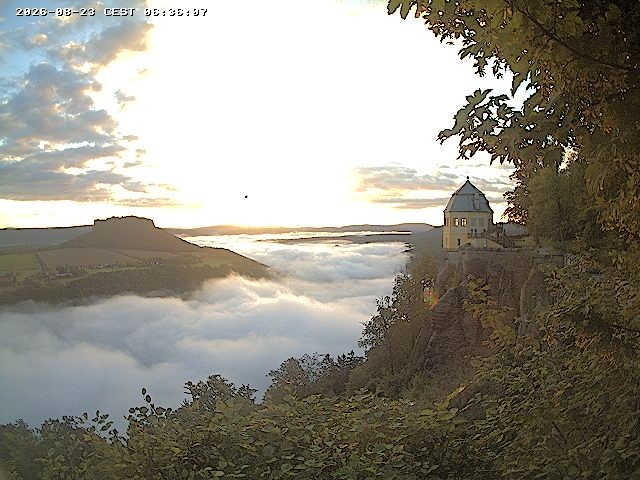 Archiv Foto Webcam Festung Königstein - Friedrichsburg