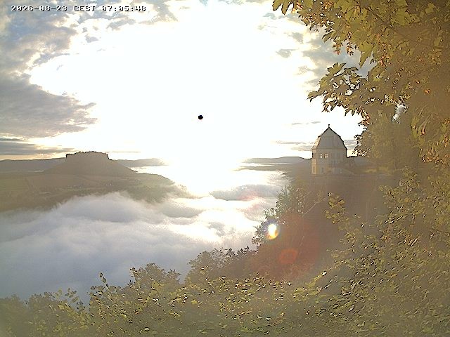 Archiv Foto Webcam Festung Königstein - Friedrichsburg