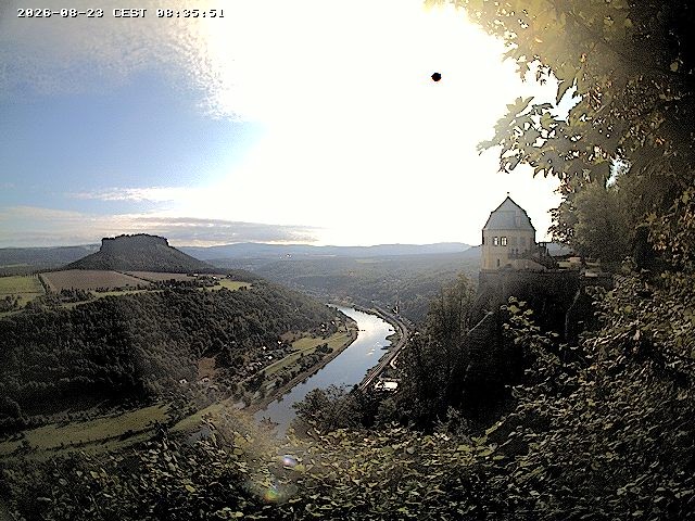 Archiv Foto Webcam Festung Königstein - Friedrichsburg