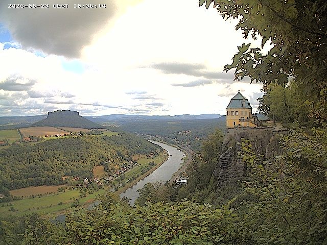 Archiv Foto Webcam Festung Königstein - Friedrichsburg