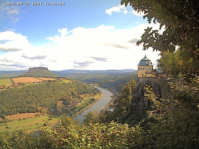 Archiv Foto Webcam Festung Königstein - Friedrichsburg