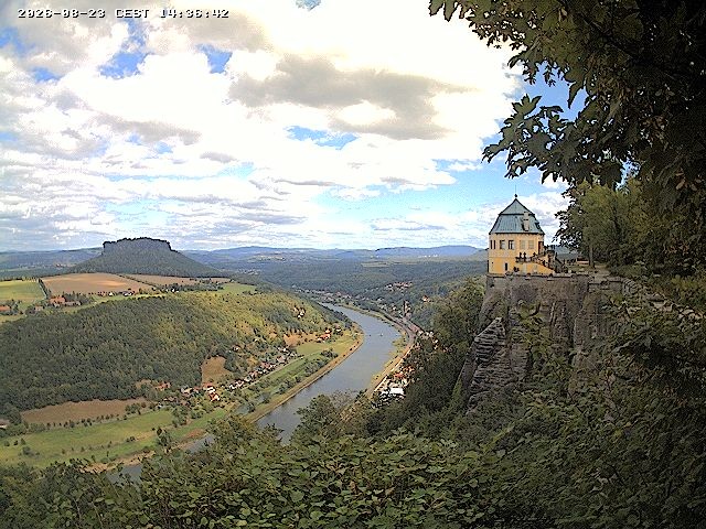 Archiv Foto Webcam Festung Königstein - Friedrichsburg