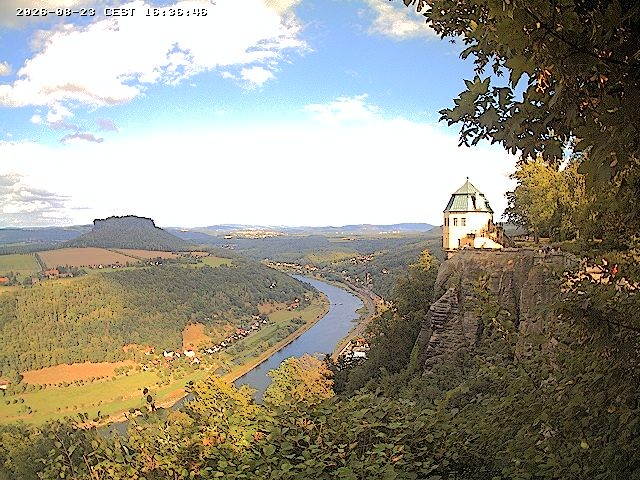 Archiv Foto Webcam Festung Königstein - Friedrichsburg