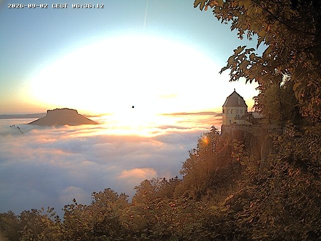 Archiv Foto Webcam Festung Königstein - Friedrichsburg