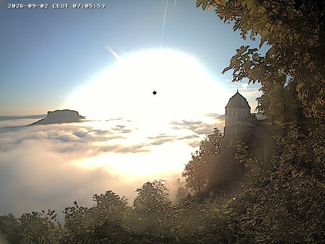 Archiv Foto Webcam Festung Königstein - Friedrichsburg