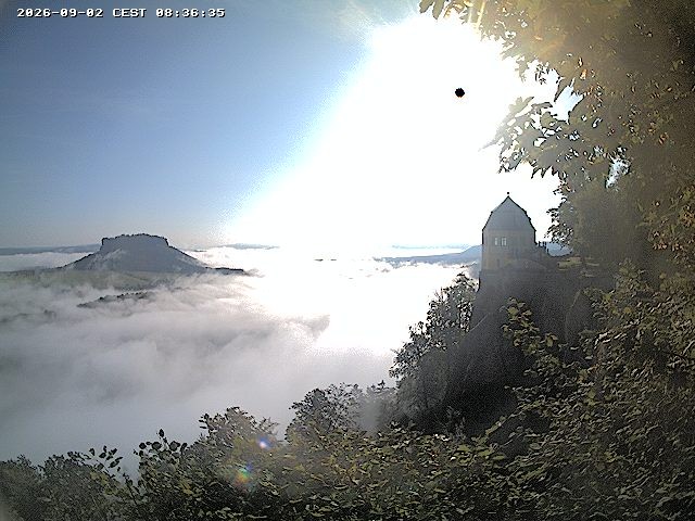 Archiv Foto Webcam Festung Königstein - Friedrichsburg