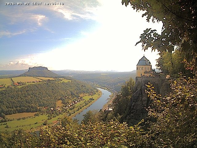 Archiv Foto Webcam Festung Königstein - Friedrichsburg