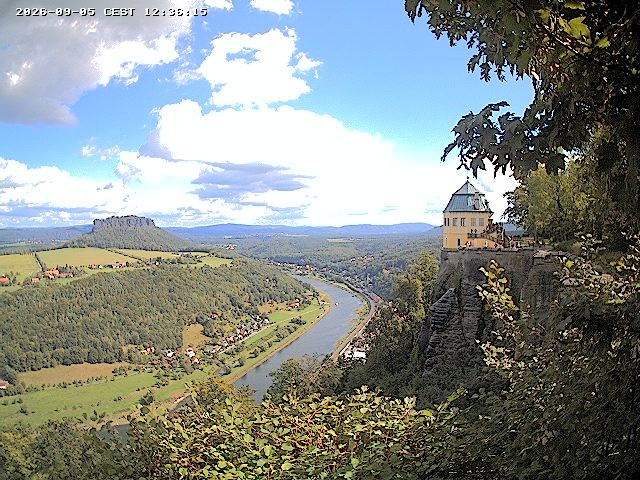 Archiv Foto Webcam Festung Königstein - Friedrichsburg