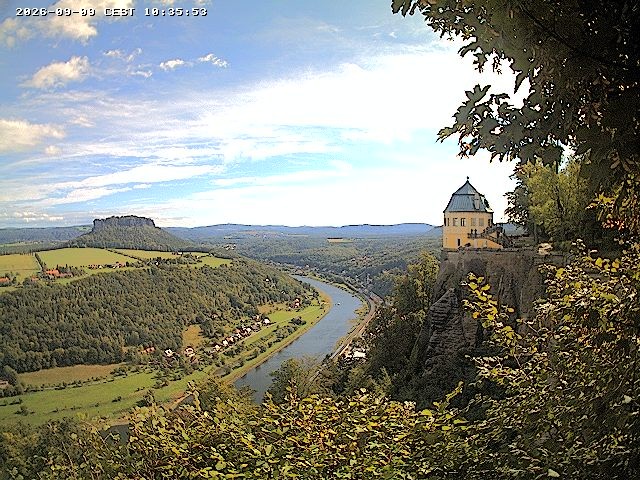 Archiv Foto Webcam Festung Königstein - Friedrichsburg