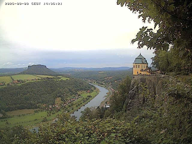 Archiv Foto Webcam Festung Königstein - Friedrichsburg