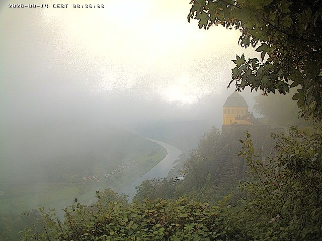 Archiv Foto Webcam Festung Königstein - Friedrichsburg