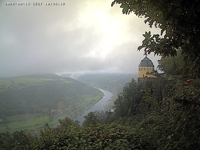 Archiv Foto Webcam Festung Königstein - Friedrichsburg