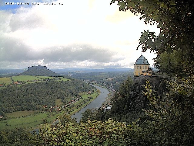 Archiv Foto Webcam Festung Königstein - Friedrichsburg
