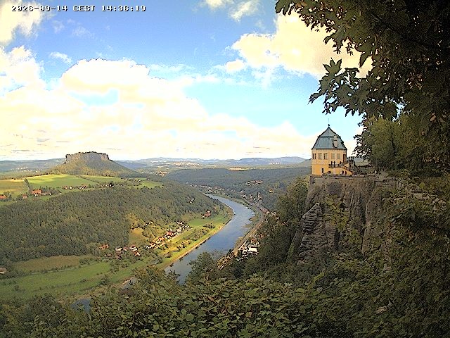 Archiv Foto Webcam Festung Königstein - Friedrichsburg