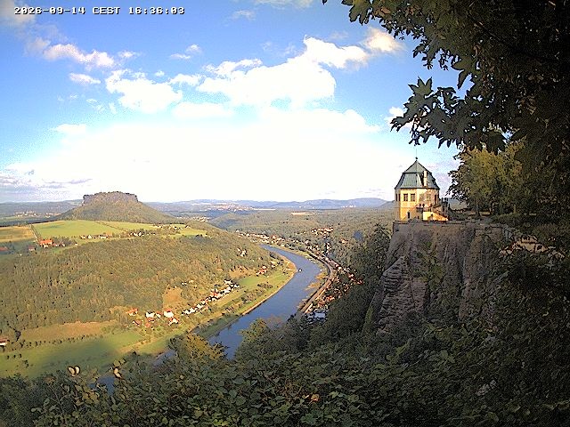 Archiv Foto Webcam Festung Königstein - Friedrichsburg