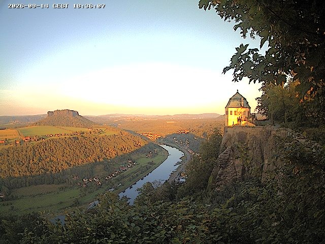 Archiv Foto Webcam Festung Königstein - Friedrichsburg