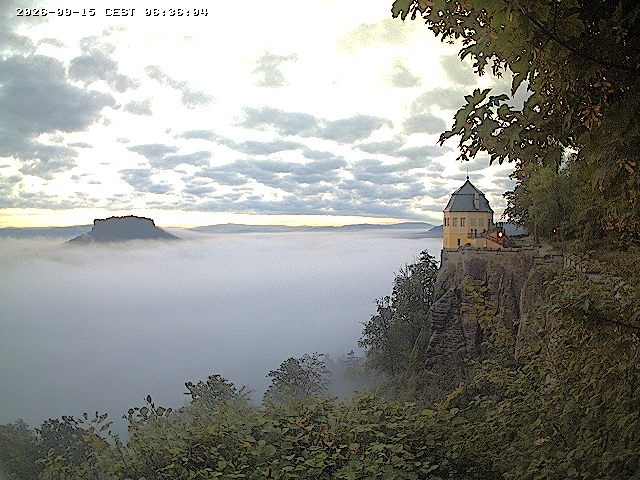 Archiv Foto Webcam Festung Königstein - Friedrichsburg