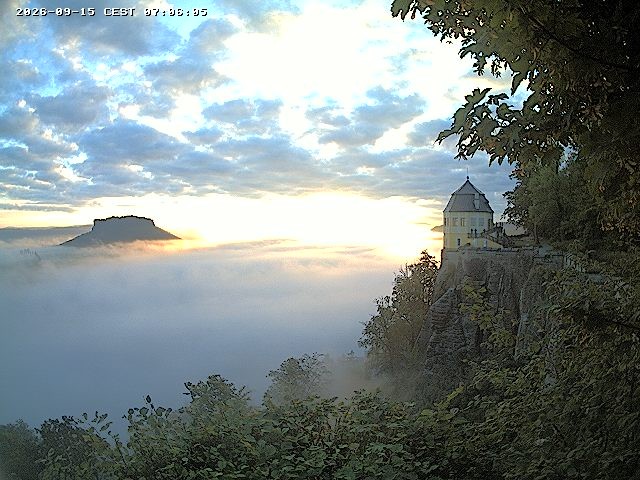 Archiv Foto Webcam Festung Königstein - Friedrichsburg